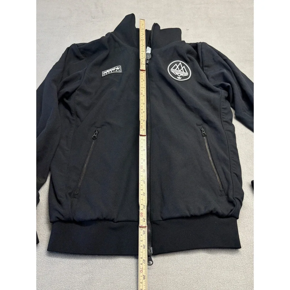 Adidas Spezial Track Jacket Black Full Zip Mock Neck Mens Small S S96323